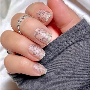 Color Street | Eat Your Heart Out a Clear Overlay of Hearts Nail Strips